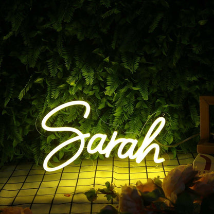 Sarah Yellow Led Neon Sign - Shineneon
