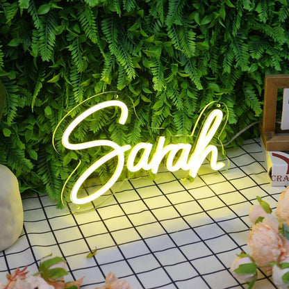 Sarah Yellow Led Neon Sign - Shineneon