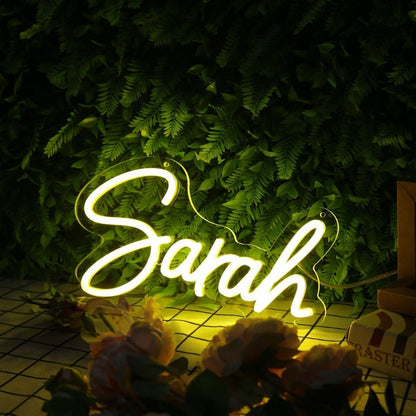 Sarah Yellow Led Neon Sign - Shineneon
