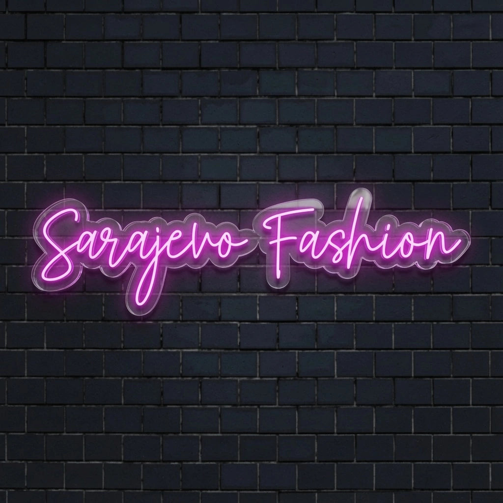 Sarajevo Fashion LED Neon Sign - 01 Original Product Image