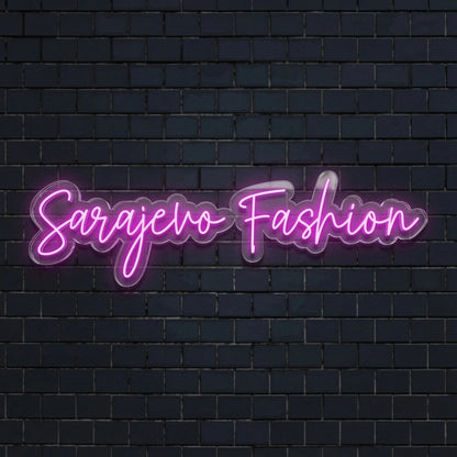 Sarajevo Fashion LED Neon Sign - 01 Original Product Image