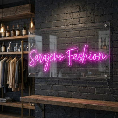 Sarajevo Fashion LED Neon Sign - 03 Real Lifestyle Scene