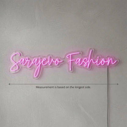 Sarajevo Fashion LED Neon Sign - 04 Size Image
