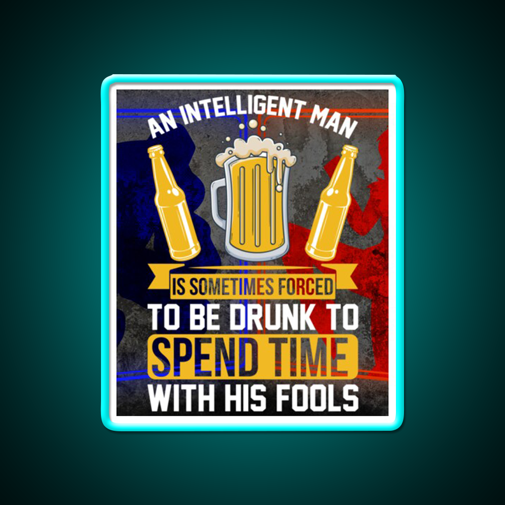 Sarcastic Man Cave Bar Led Neon Sign Rgb Color