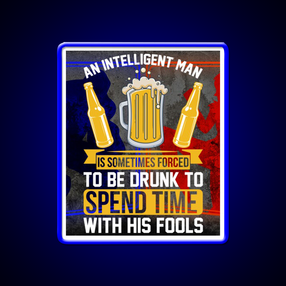 Sarcastic Man Cave Bar Led Neon Sign Rgb Color