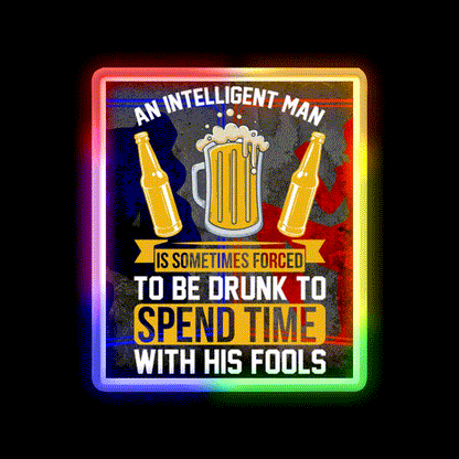 Sarcastic Man Cave Bar Led Neon Sign Rgb Color