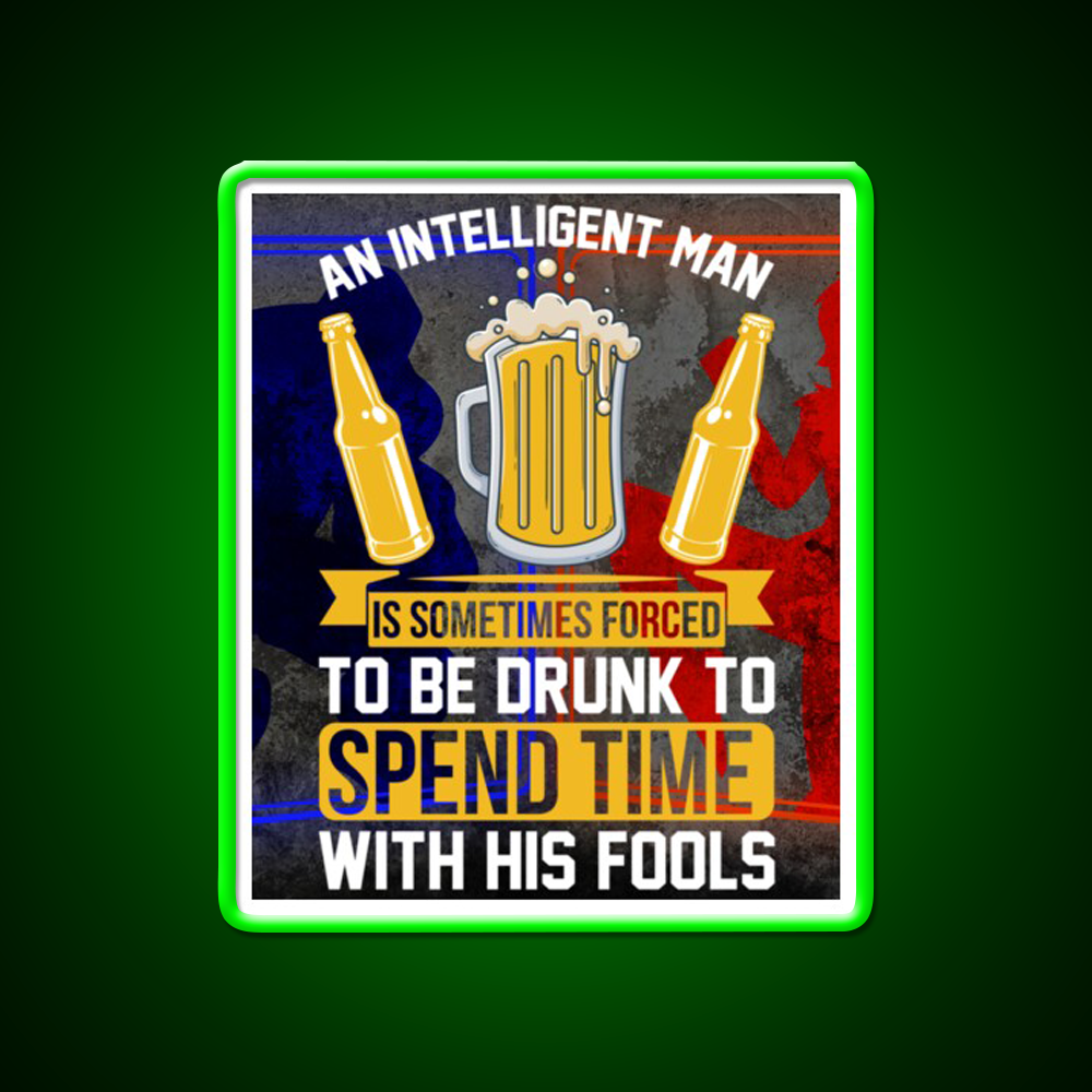 Sarcastic Man Cave Bar Led Neon Sign Rgb Color