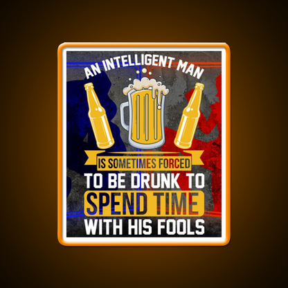 Sarcastic Man Cave Bar Led Neon Sign Rgb Color