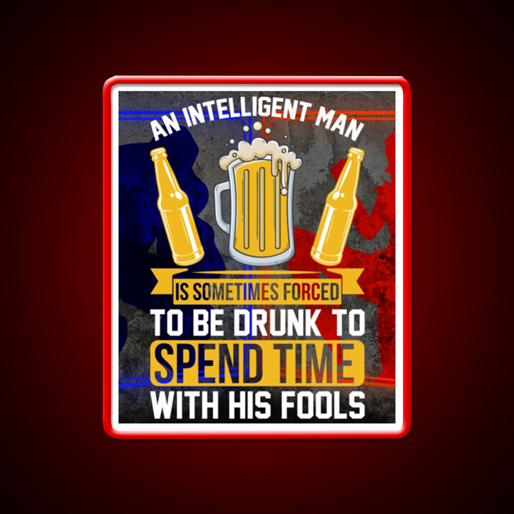 Sarcastic Man Cave Bar Led Neon Sign Rgb Color