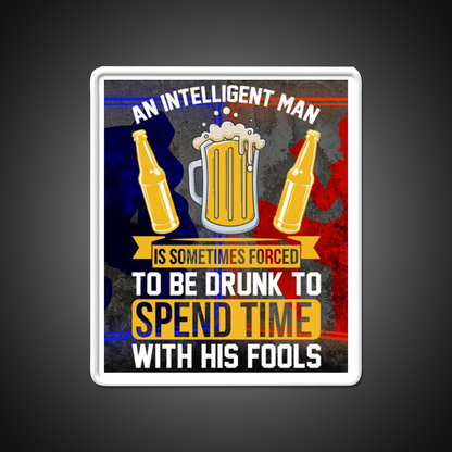 Sarcastic Man Cave Bar Led Neon Sign Rgb Color