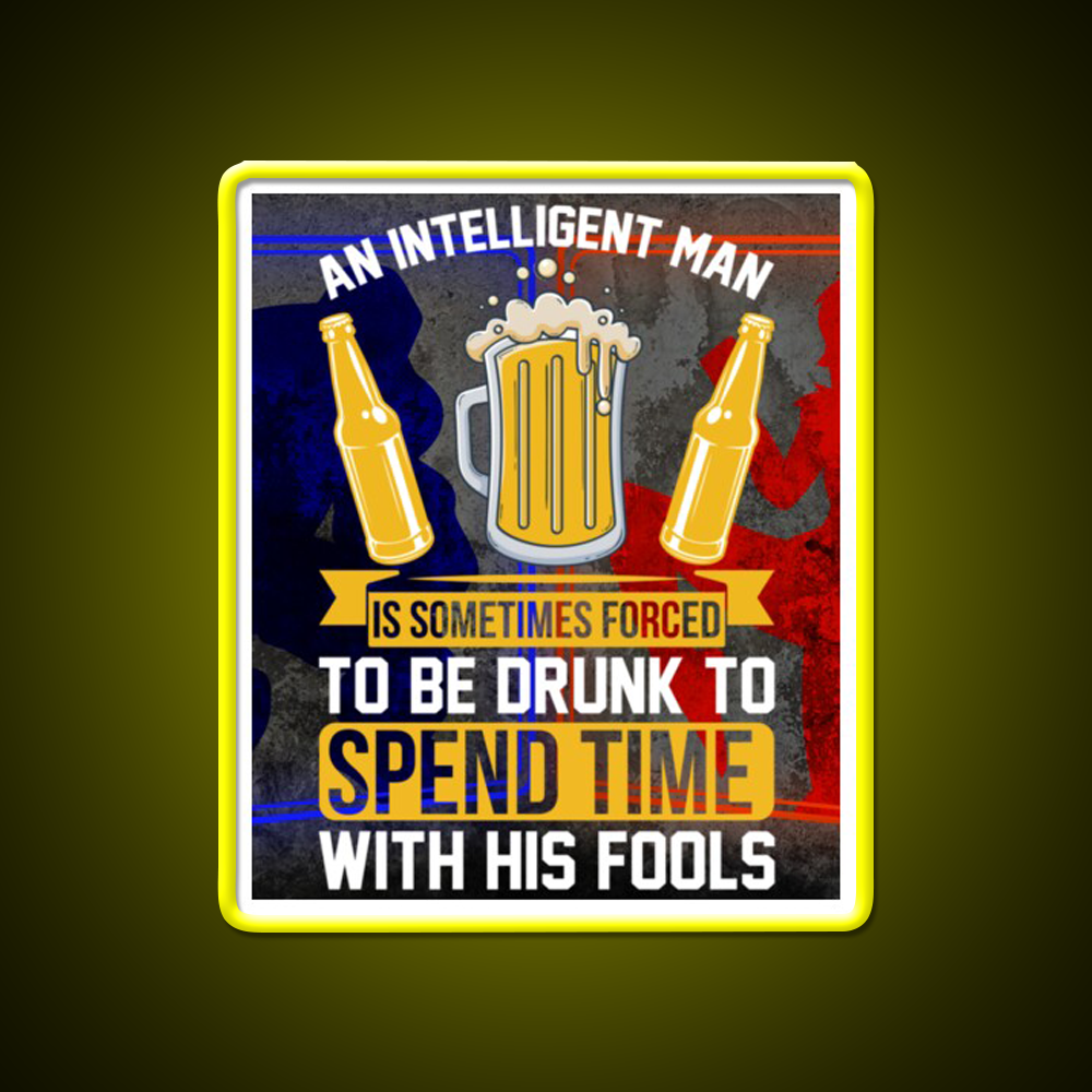 Sarcastic Man Cave Bar Led Neon Sign Rgb Color