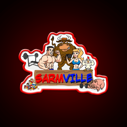 Sarmville Gym Fitness Led Neon Sign Rgb Color - Shineneon