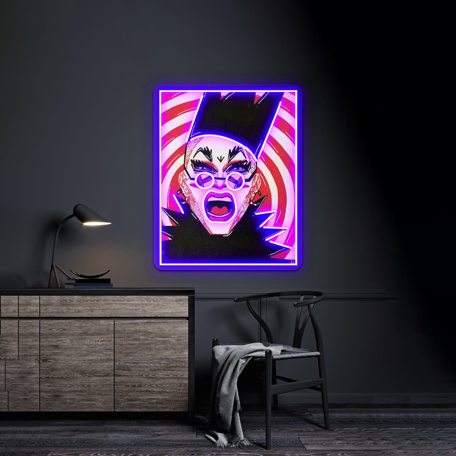 Sasha Velour Rupauls Drag Race Artwork Custom Led Signs | Shineneon