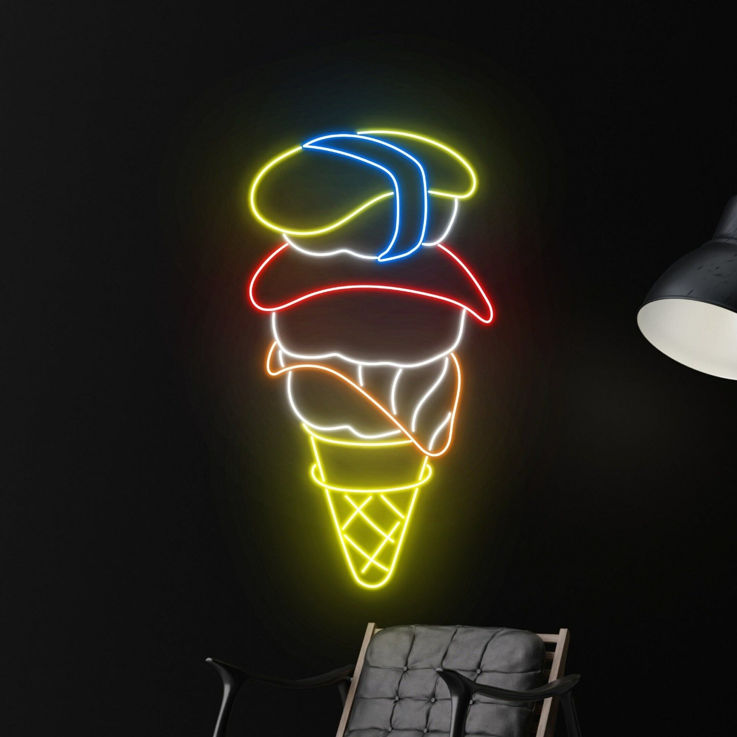 Sashimi Ice Cream Sign Sushi Neon Led Sign | Shineneon