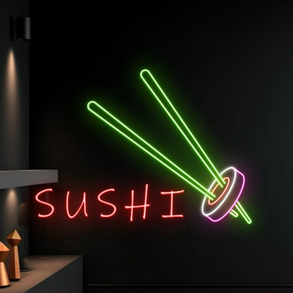 Sashimi Japanese Logo Deco Sushi Hanging Led Neon Sign | Shineneon