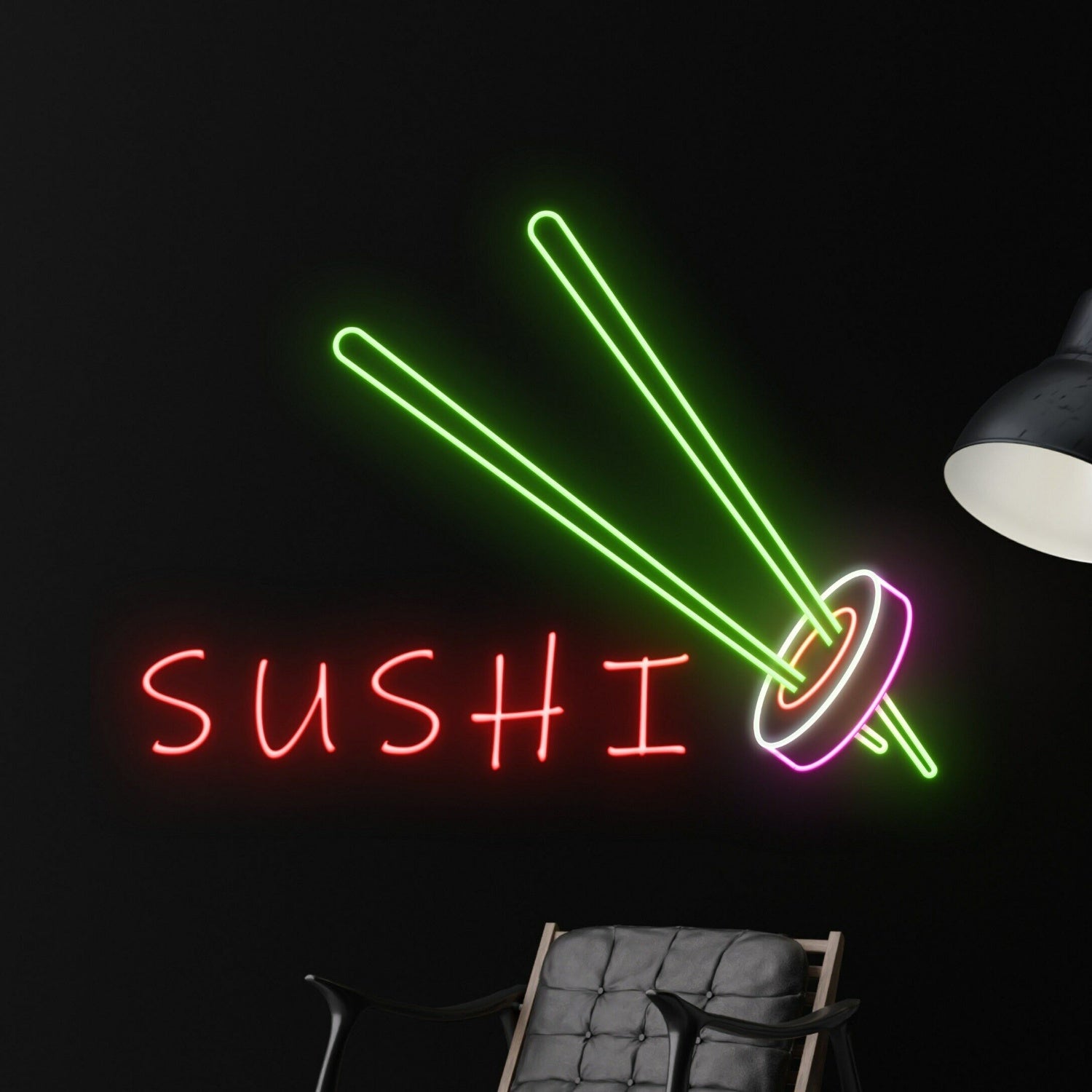 Sashimi Japanese Logo Deco Sushi Hanging Led Neon Sign | Shineneon