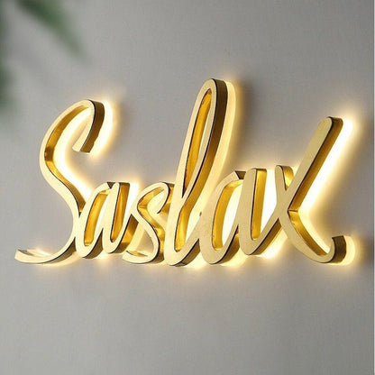 Saslax 3D Backlit Channel Letters Led Light Sign - Shineneon