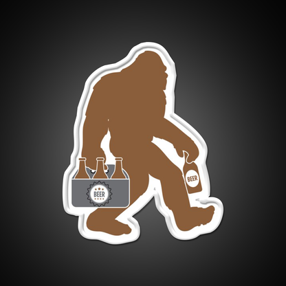 Sasquatch With Beer T Beer Bar Decor Led Neon Sign Rgb Color - LED neon sign view 11