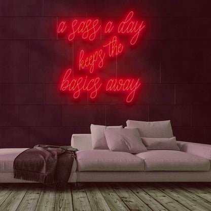 Sass A Day Led Neon Sign | Shineneon
