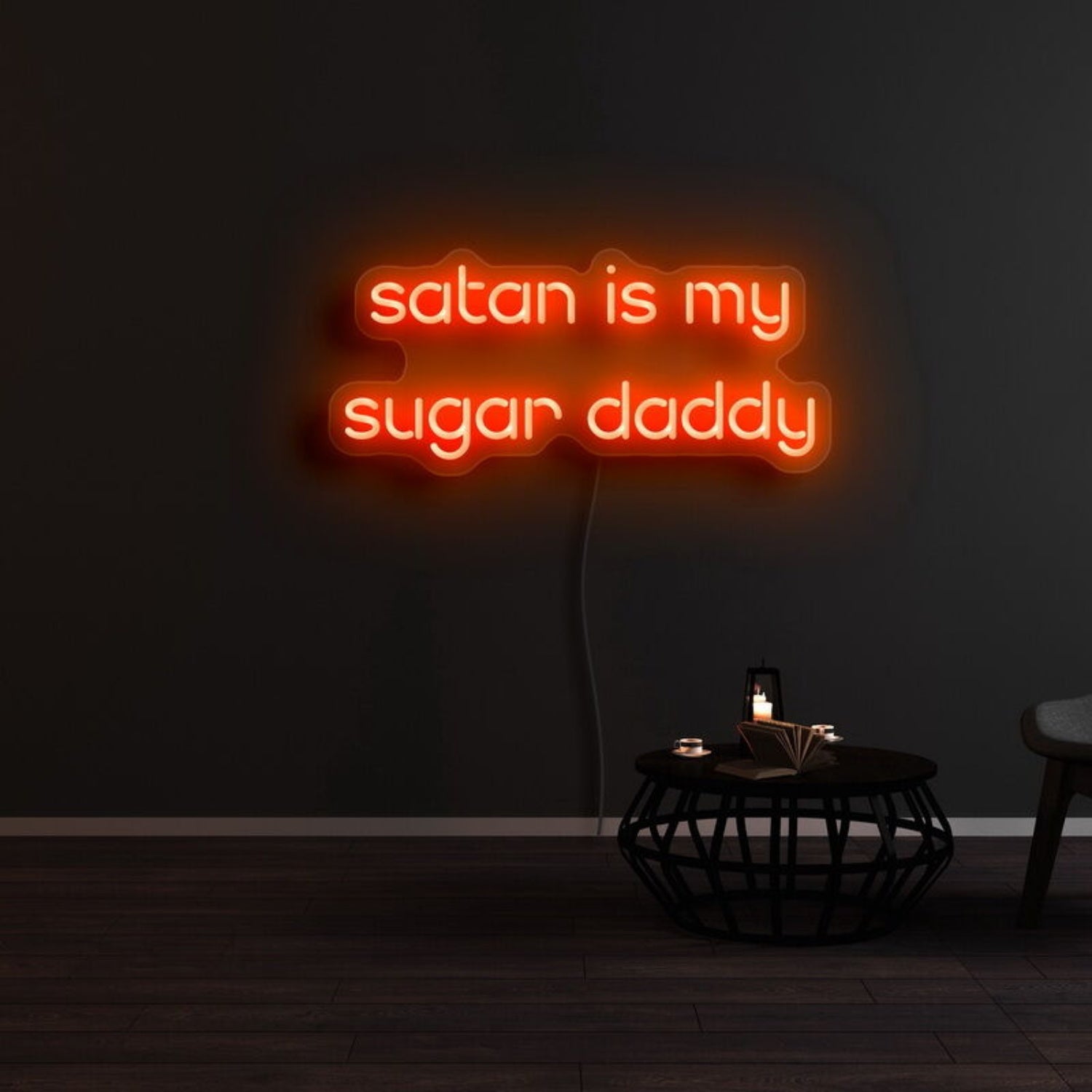 Satan Is My Sugar Daddy Neon Sign | Shineneon