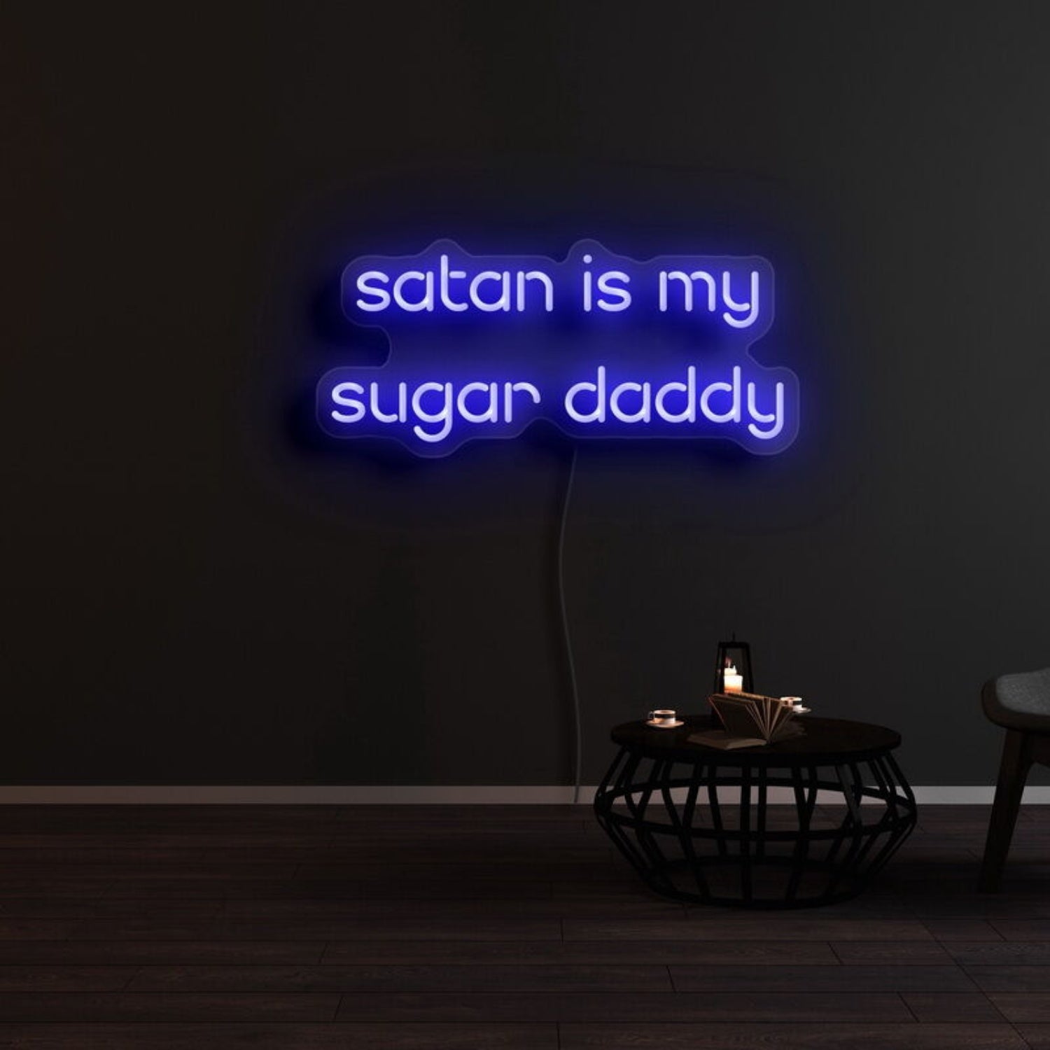 Satan Is My Sugar Daddy Neon Sign | Shineneon