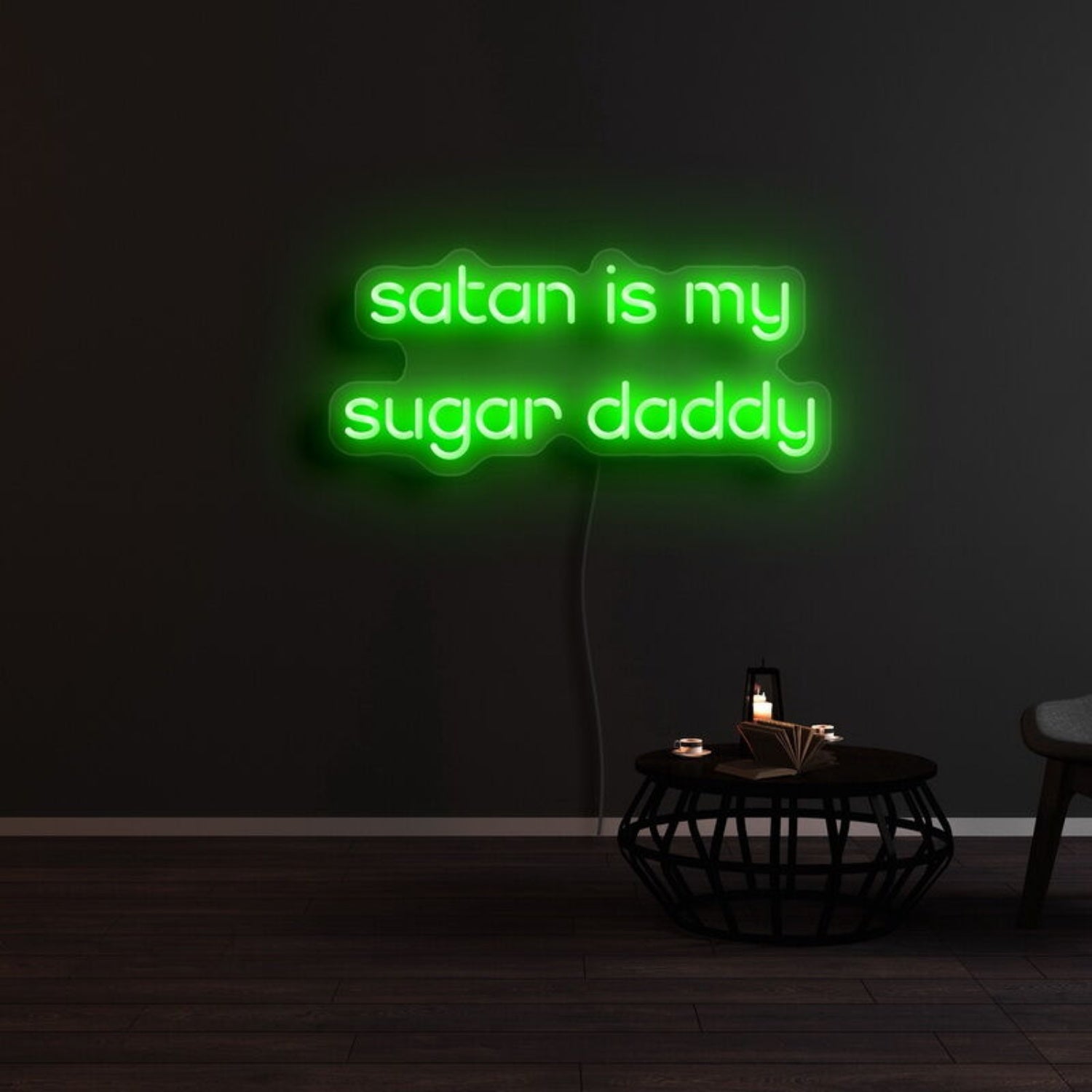 Satan Is My Sugar Daddy Neon Sign | Shineneon