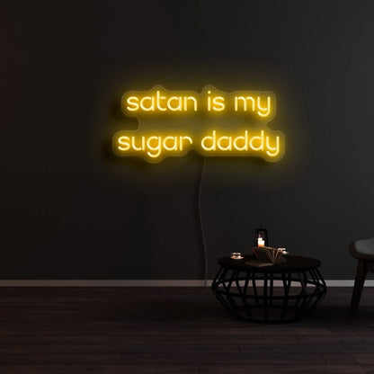Satan Is My Sugar Daddy Neon Sign | Shineneon