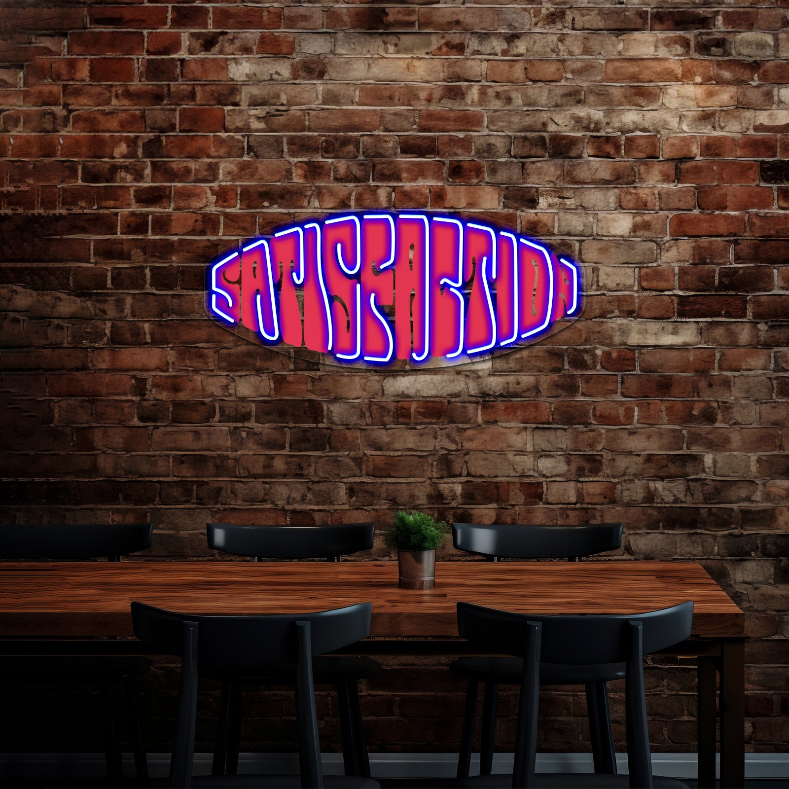 Satisfaction Classic Rock Song Artwork Custom Led Signs | Shineneon