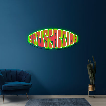 Satisfaction Classic Rock Song Artwork Custom Led Signs