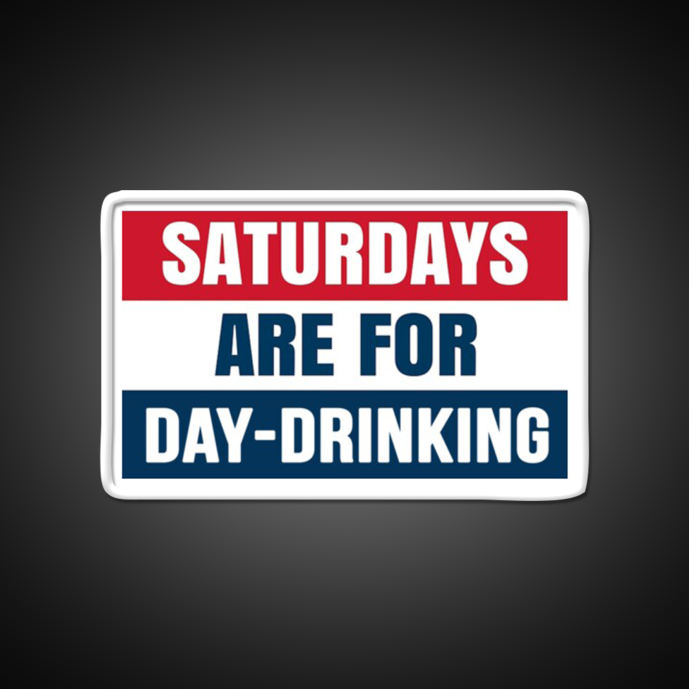 Saturdays Are For Day Drinking Beer Bar Decor Led Neon Sign Rgb Color - LED neon sign view 11
