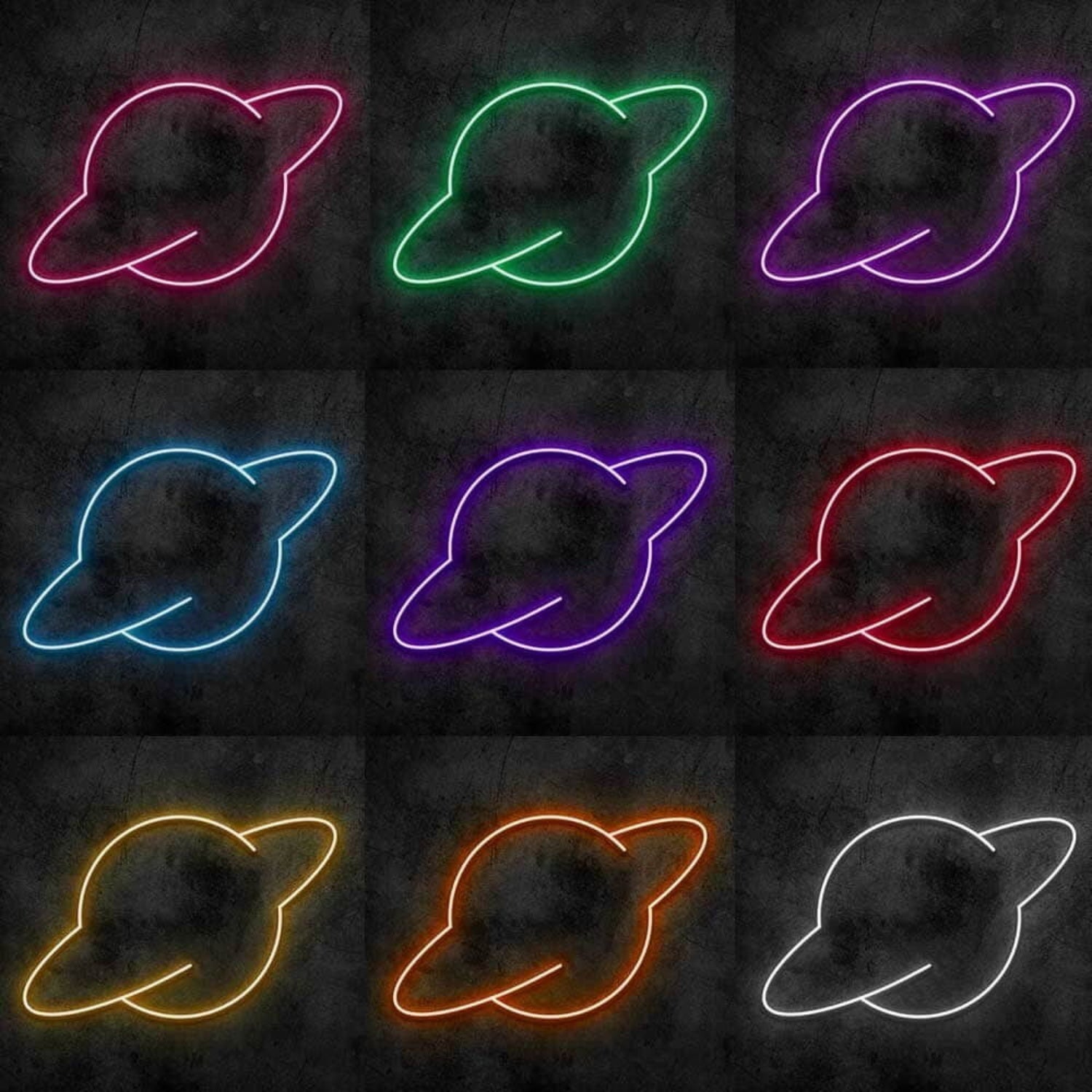 Saturn Led Neon Sign - Shineneon