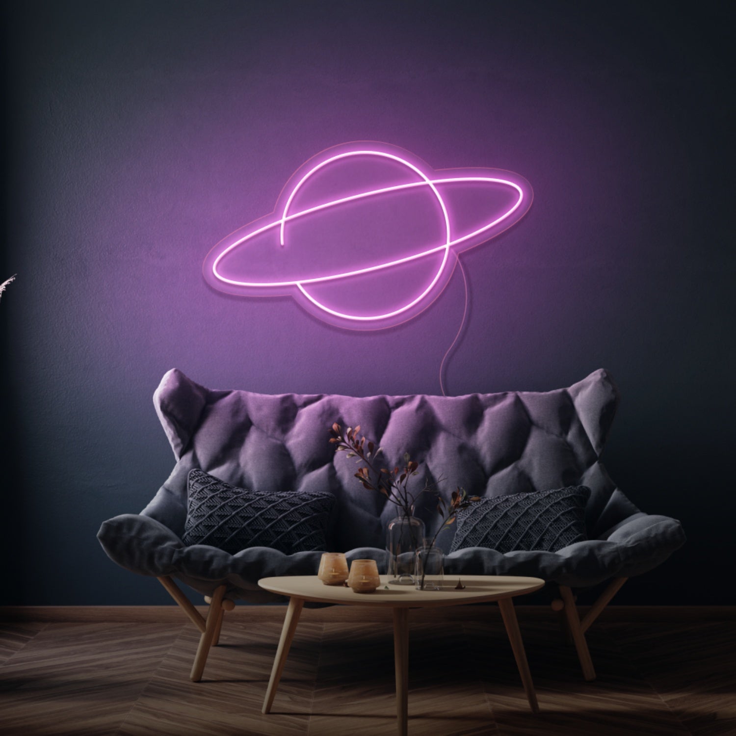 Saturn Led Neon Sign Bedroom Wall Art - Shineneon