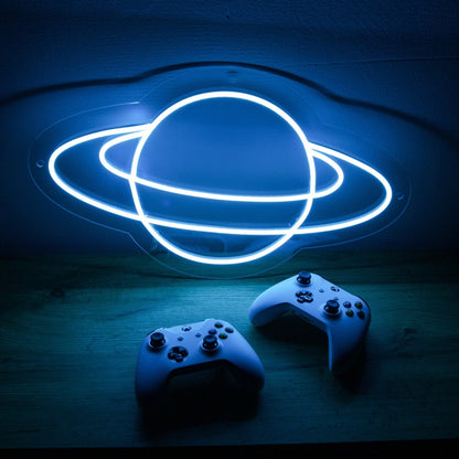 Saturn Led Neon Sign Bedroom Wall Art - Shineneon