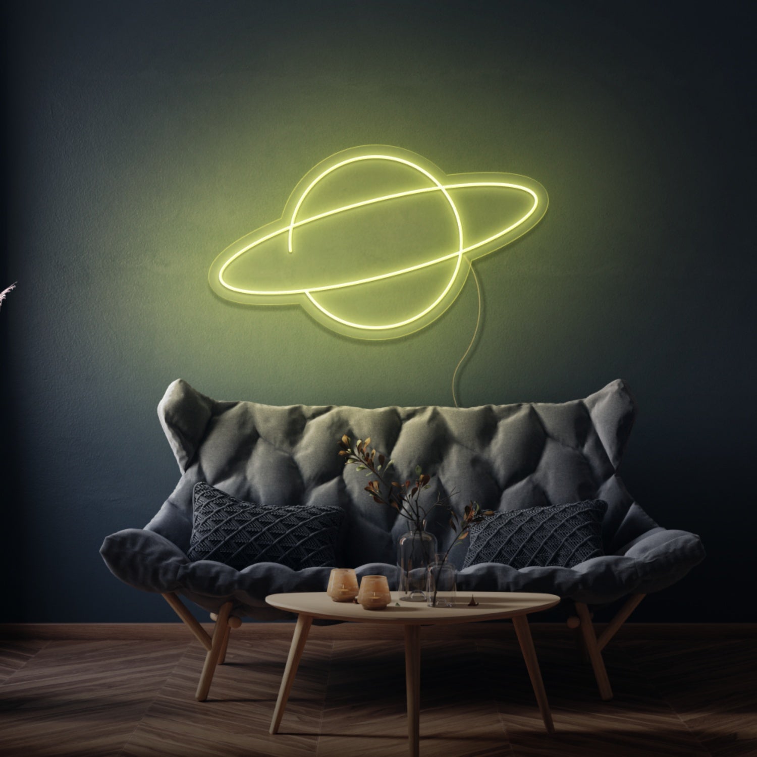 Saturn Led Neon Sign Bedroom Wall Art - Shineneon