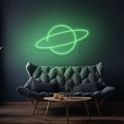 Saturn Led Neon Sign Bedroom Wall Art - Shineneon
