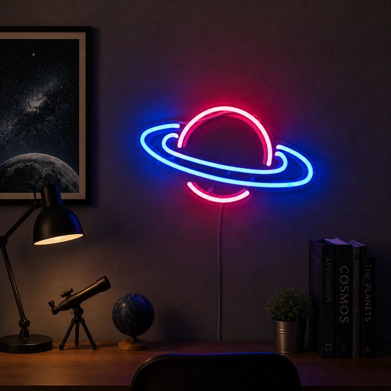 Saturn Planet Vintage LED Neon Sign - Shineneon