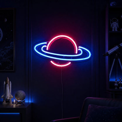 Saturn Planet Vintage LED Neon Sign - Shineneon