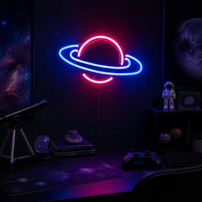 Saturn Planet Vintage LED Neon Sign - Shineneon