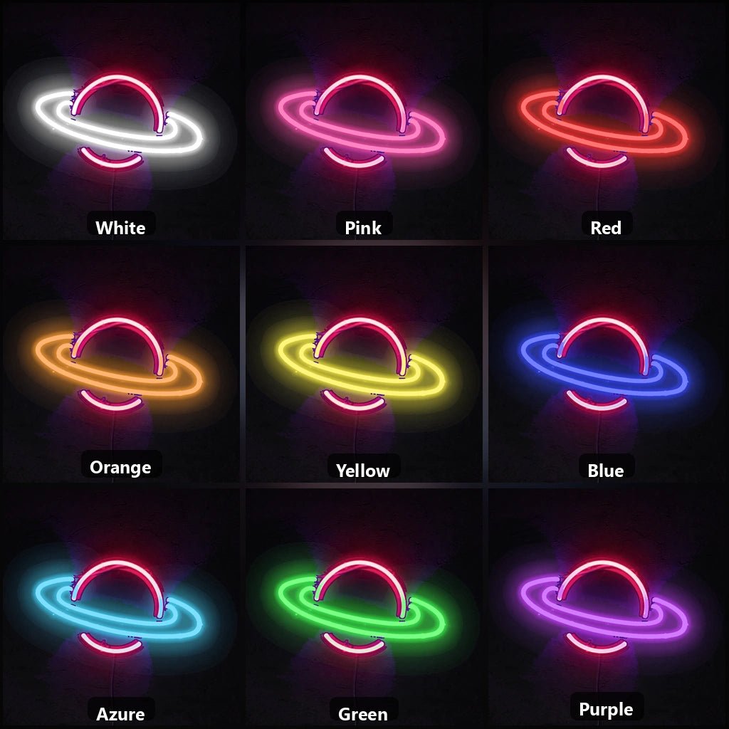 Saturn Planet Vintage LED Neon Sign - Shineneon