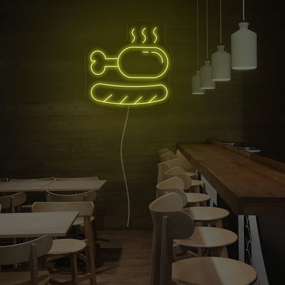 Sausage And Chicken Leg Led Neon Sign | Shineneon
