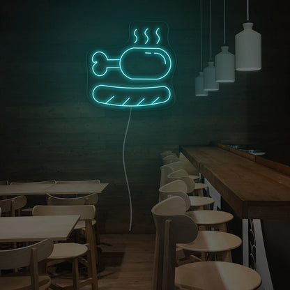Sausage And Chicken Leg Led Neon Sign | Shineneon