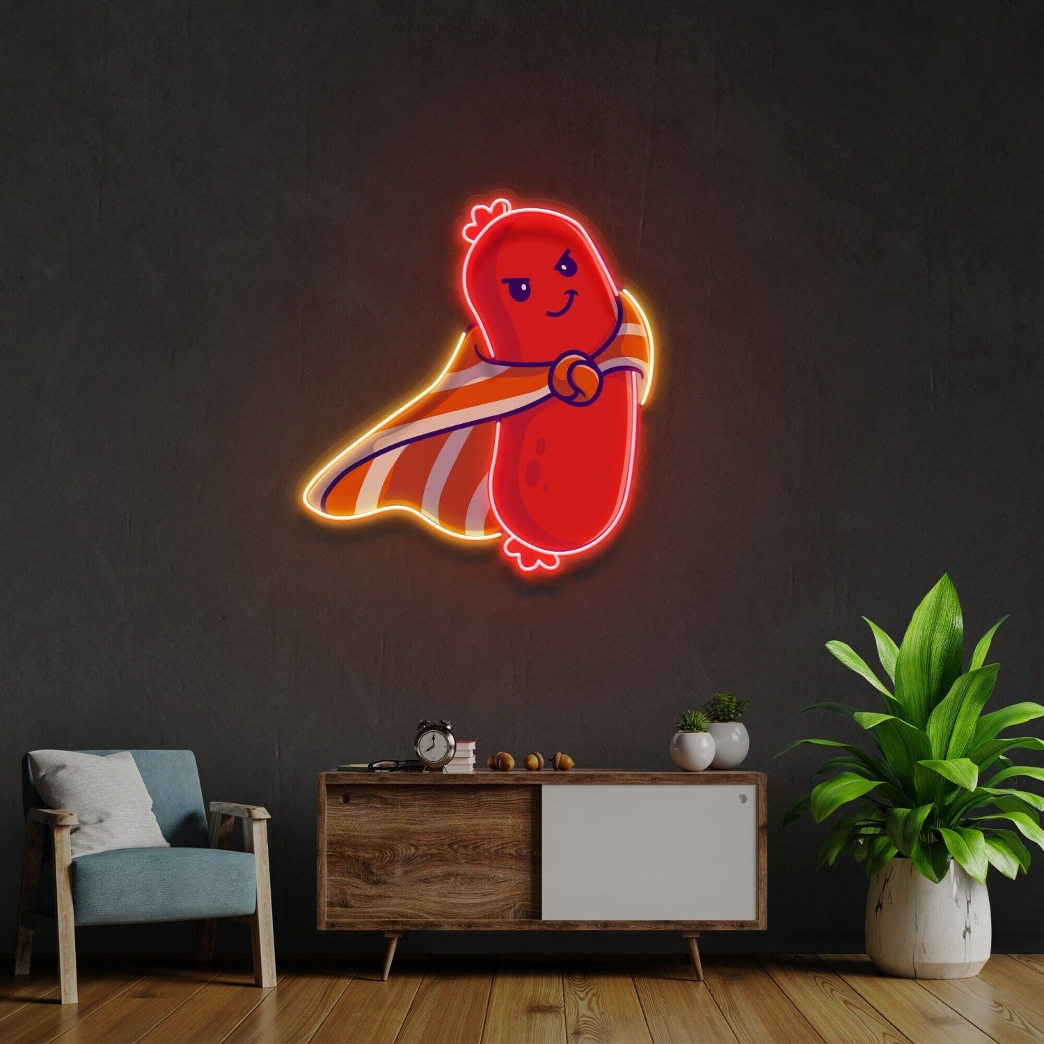 Sausage Led Uv Led Neon Sign Funny Restaurant Wall Decor Sausage Sign | Shineneon