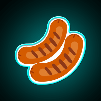 Sausages Fast Food Led Neon Sign For Burger Place Rgb Color - Shineneon
