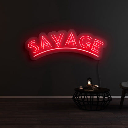 Savage Led Neon Sign For Bold And Playful Spaces | Shineneon