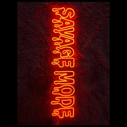 Savage Mode Quote Neon Led Sign Quote Pub Bar Hanging Led Neon Sign | Shineneon