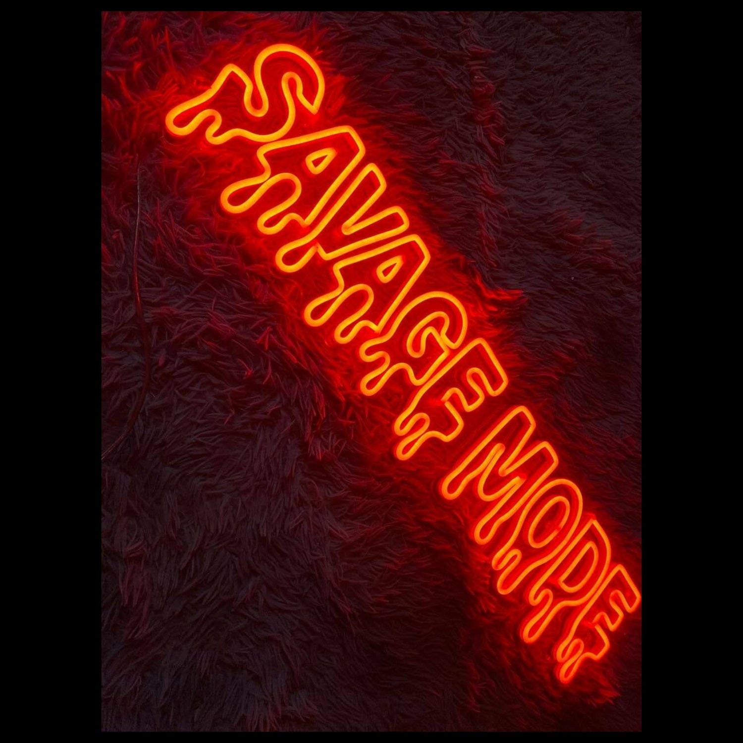 Savage Mode Quote Neon Led Sign Quote Pub Bar Hanging Led Neon Sign | Shineneon