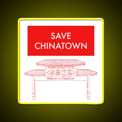 Save Chinatown Asian Cultural Led Neon Sign Rgb Color - Shineneon