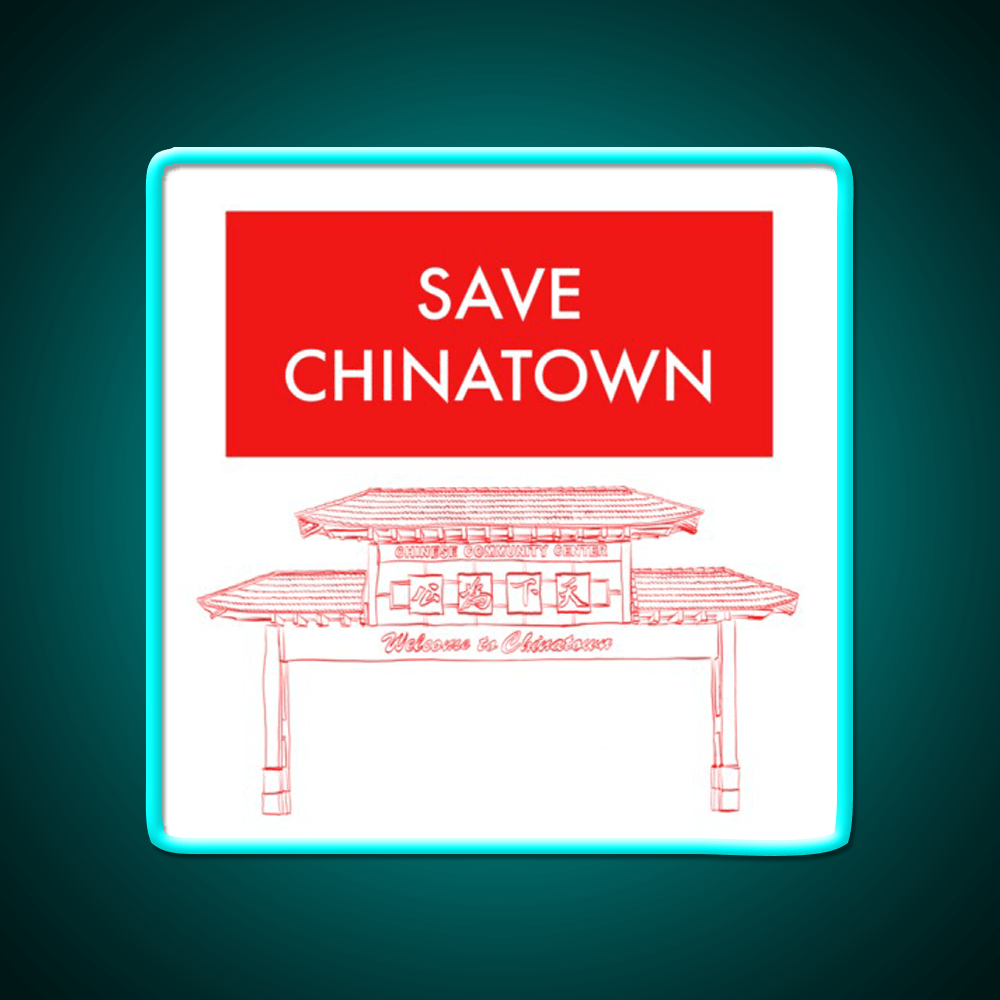 Save Chinatown Asian Cultural Led Neon Sign Rgb Color - Shineneon