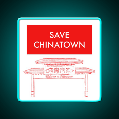 Save Chinatown Asian Cultural Led Neon Sign Rgb Color - Shineneon
