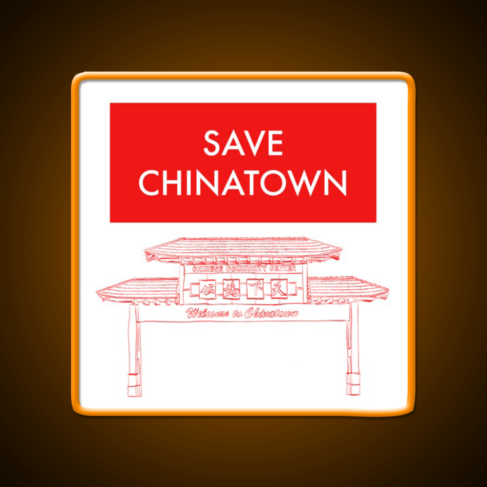 Save Chinatown Asian Cultural Led Neon Sign Rgb Color - Shineneon
